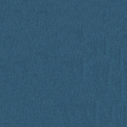 Close-up of teal blue woven fabric texture & tight weave with a smooth matte finish.