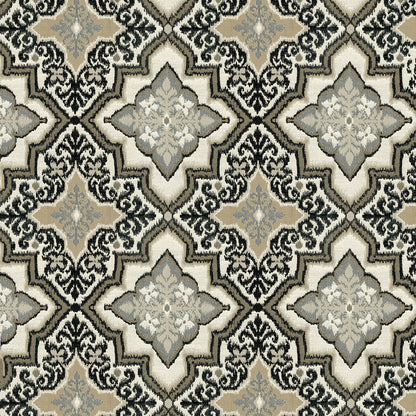 NICHOLASJOHN INC NJ-CROMPTON Saddlewood Large Scale,Medallion,Traditional   Fabric - NJ25-2269
