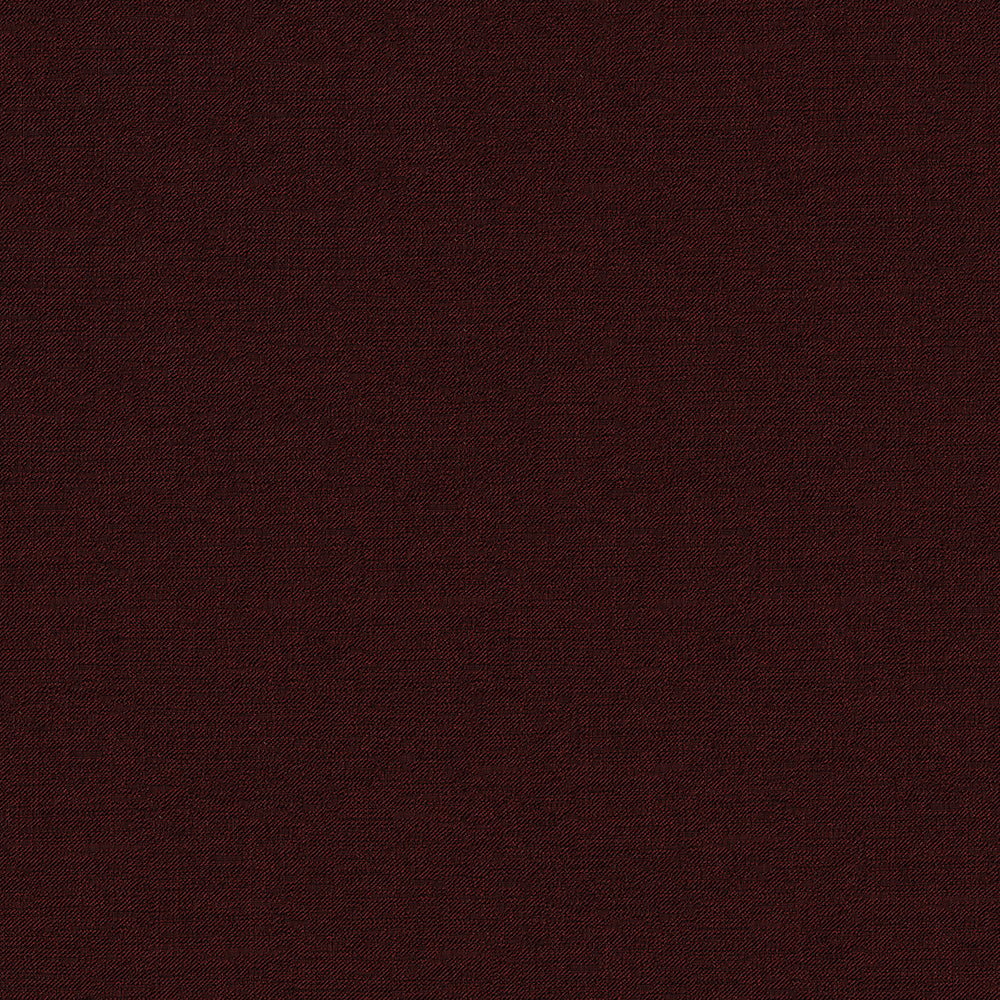 Dark burgundy fabric swatch with fine textured weave; rich maroon shade for upholstery or apparel.