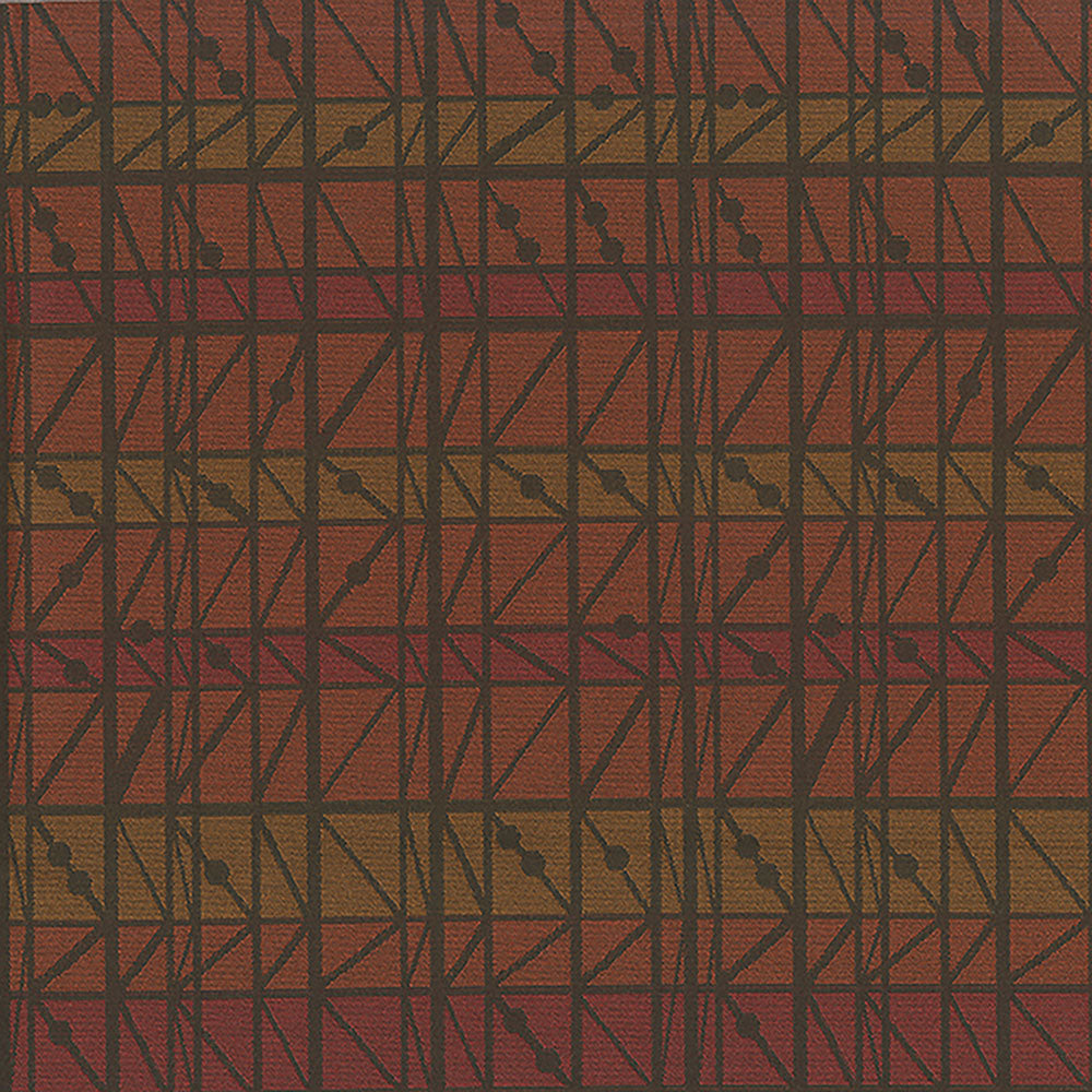 NICHOLASJOHN INC NJ-INTER Orange Geometric   Fabric - NJ25-1743