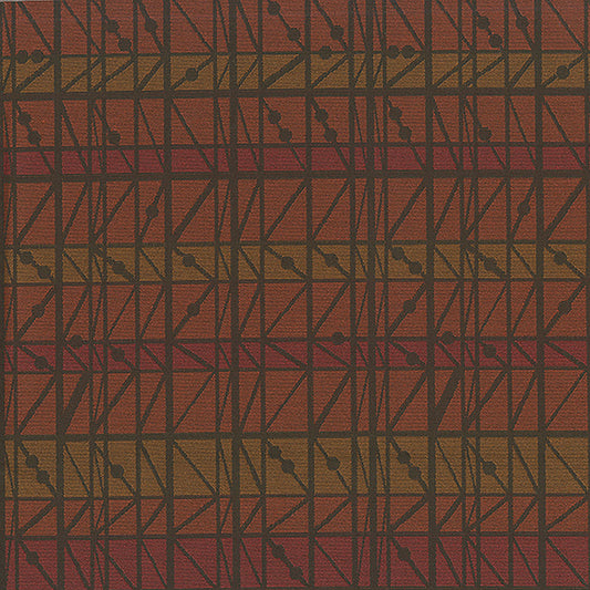 NICHOLASJOHN INC NJ-INTER Orange Geometric   Fabric - NJ25-1743