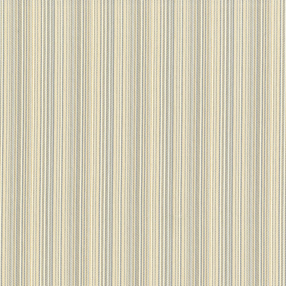 Beige, cream & pale blue vertical striped woven fabric; classic upholstery or drapery material.