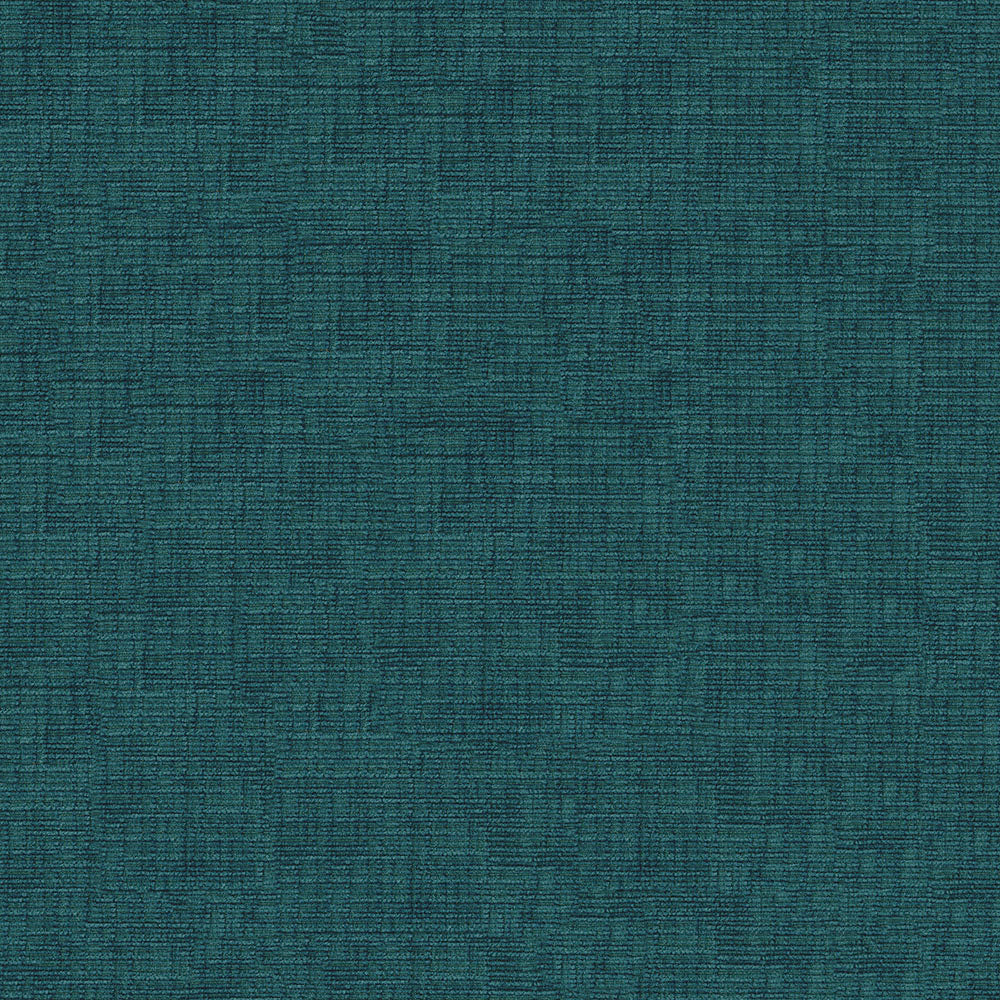 Denim blue solid textured fabric swatch with subtle weave, ideal for upholstery or cushions.