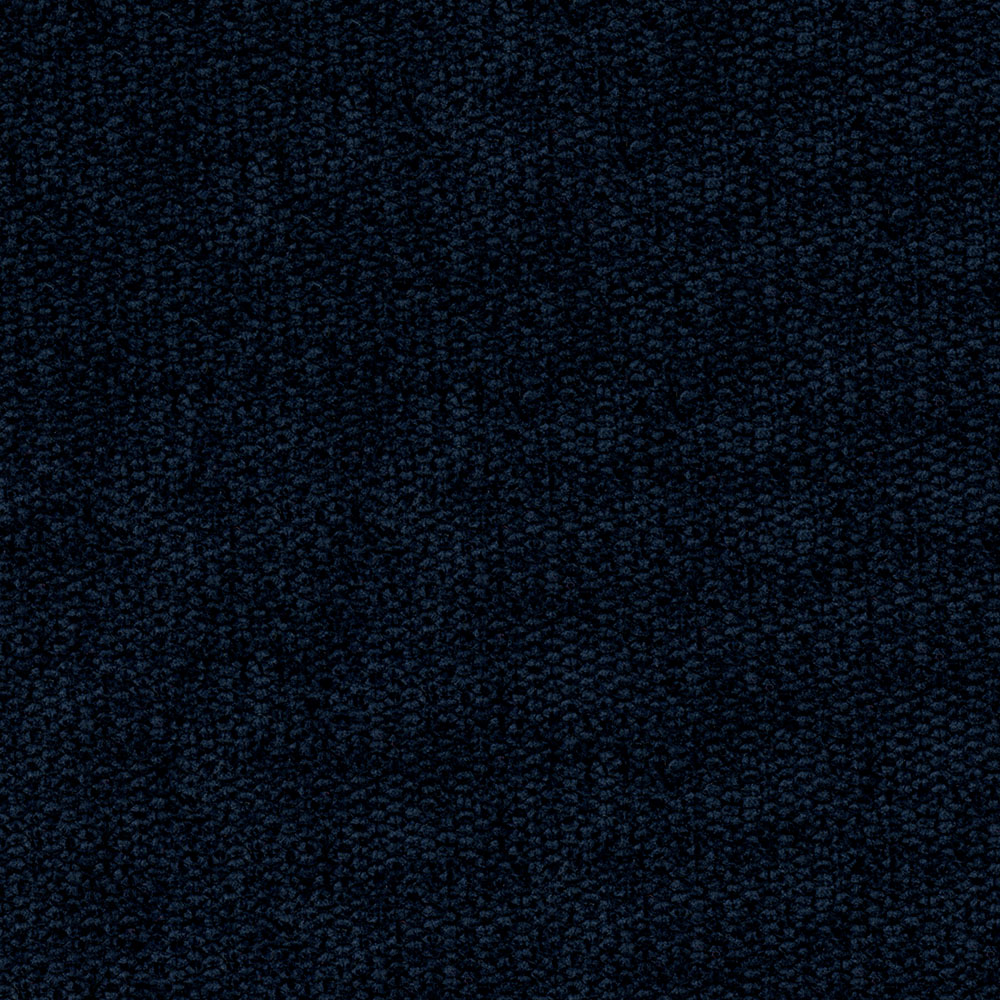 Dark navy textured boucle fabric close-up with dense weave; versatile upholstery or garment material.