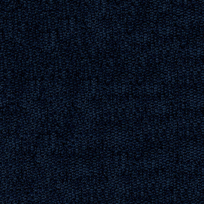Dark navy textured boucle fabric close-up with dense weave; versatile upholstery or garment material.
