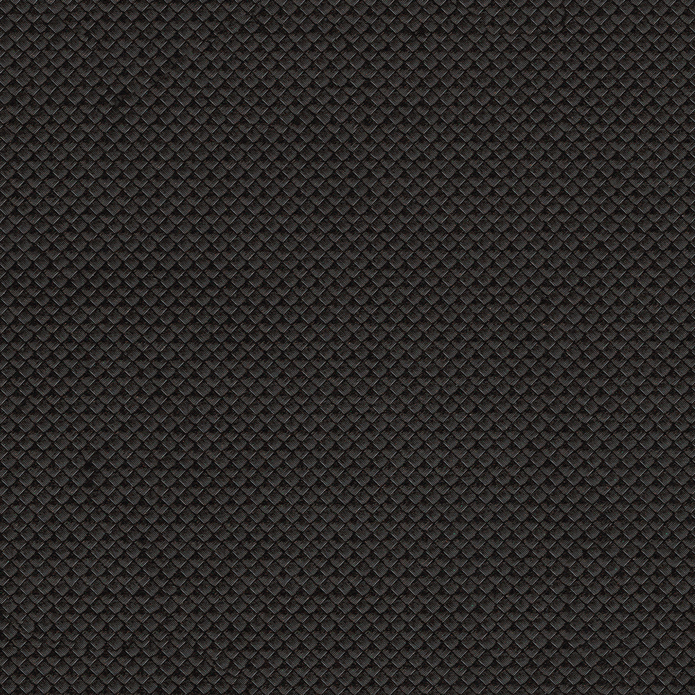 Black fabric with a fine diamond-embossed, pebbled texture.