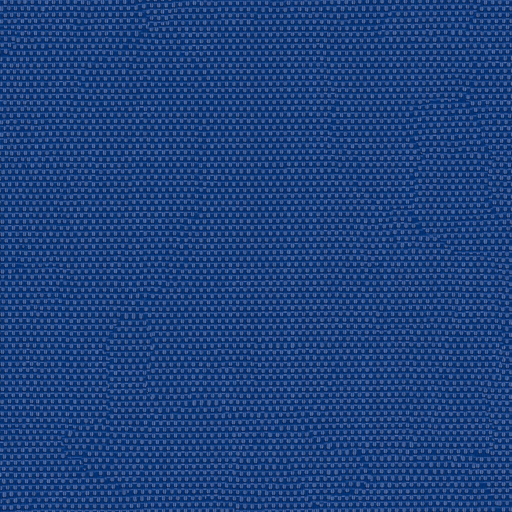 Close-up of blue woven fabric with tight grid texture, durable textile for upholstery or bags