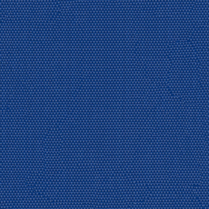 Close-up of blue woven fabric with tight grid texture, durable textile for upholstery or bags