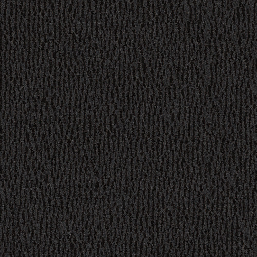 Charcoal black embossed leather texture with irregular vertical ridges; faux leather.