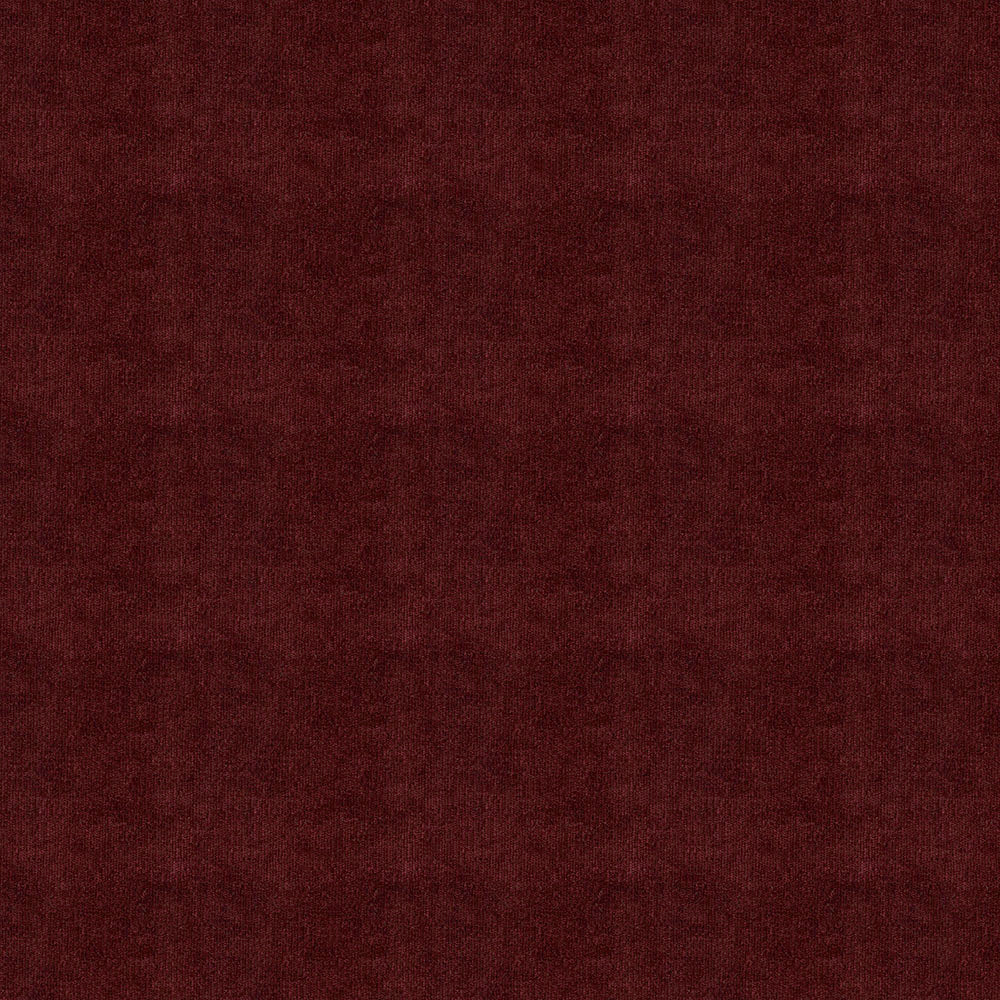 Berry Red Wine solid fabric close-up with a velvet-like nap; suitable for upholstery or apparel.