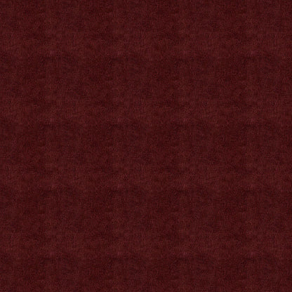 Berry Red Wine solid fabric close-up with a velvet-like nap; suitable for upholstery or apparel.