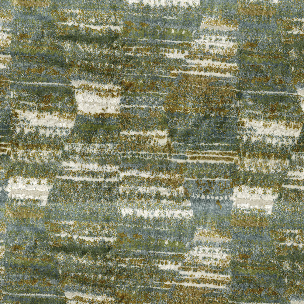 NICHOLASJOHN INC NJ-MARCH Sage Geometric,Velvet   Fabric - NJ25-728
