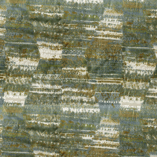 NICHOLASJOHN INC NJ-MARCH Sage Geometric,Velvet   Fabric - NJ25-728