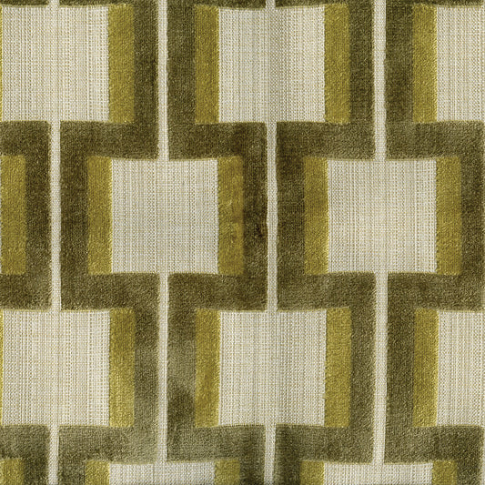 NICHOLASJOHN INC NJ-AMALIA Lichen Contemporary,Geometric,Velvet   Fabric - NJ25-3800