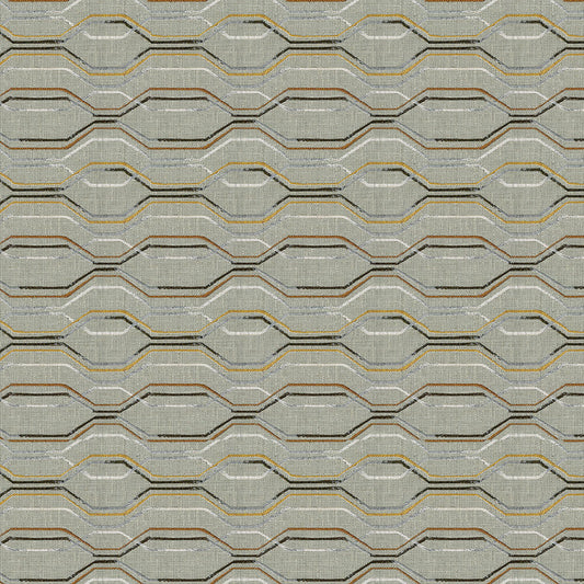 ABBEYSHEA Linville Geometric   Desiger Outlet Fabric - LINVI8003