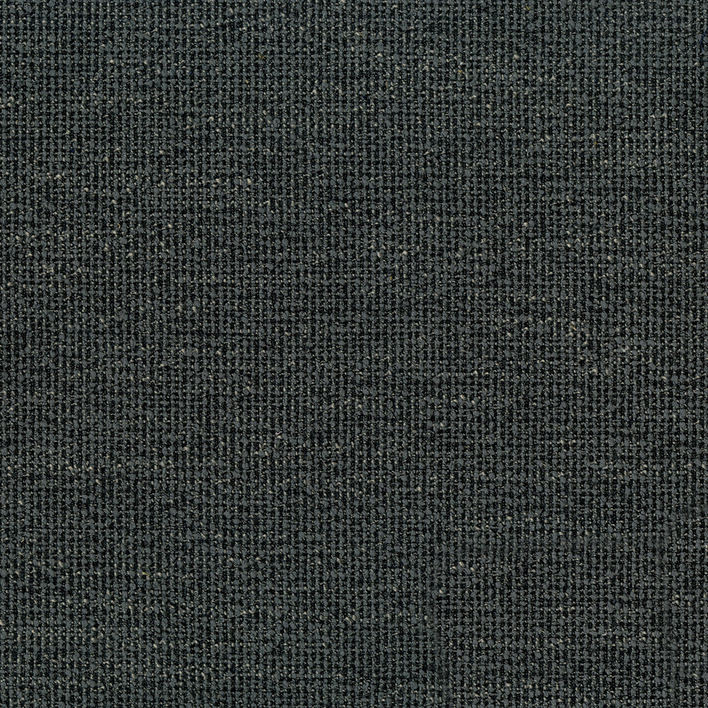 Dark charcoal solid fabric swatch with subtle weave texture.