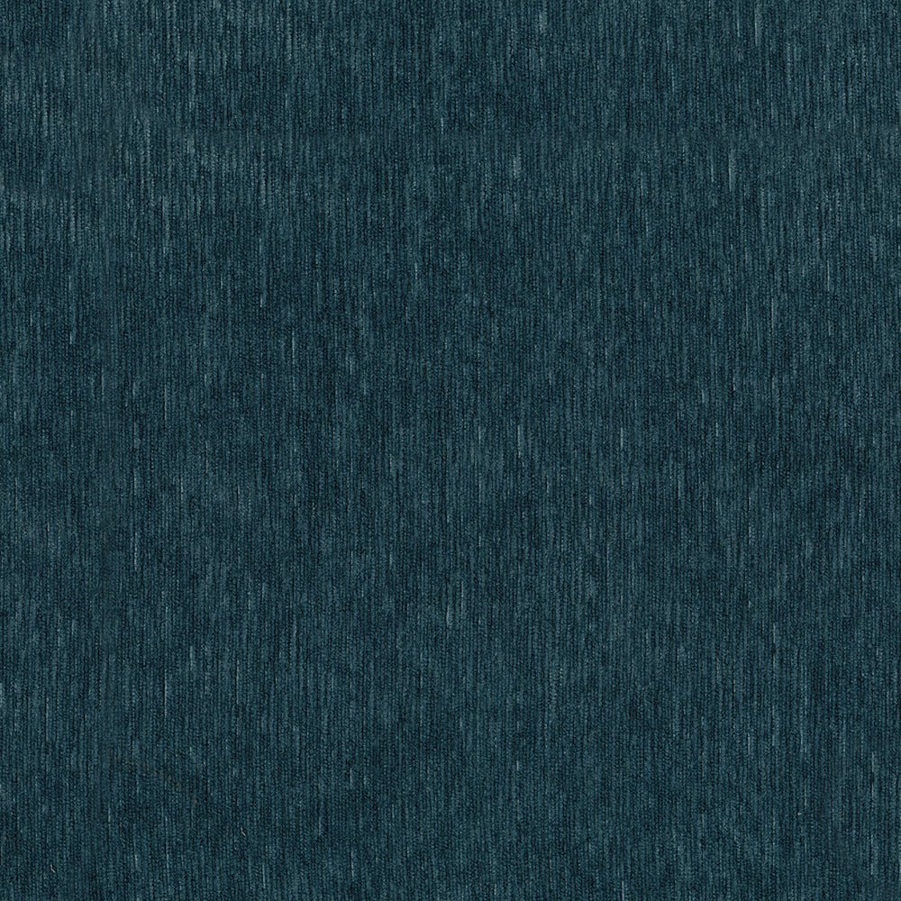 Dark petrol solid fabric swatch with subtle texture and a rough vertical edge on the right.