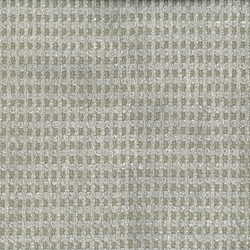Solid silver upholstery fabric with a subtle woven texture.