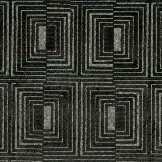 NICHOLASJOHN INC NJ-LEO Charcoal Velvet,Geometric   Fabric - NJ25-1887