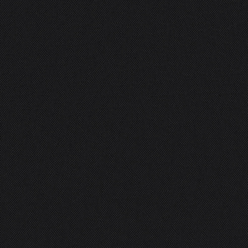 Close-up of black woven fabric texture, dark matte textile suitable for apparel, bags or upholstery.