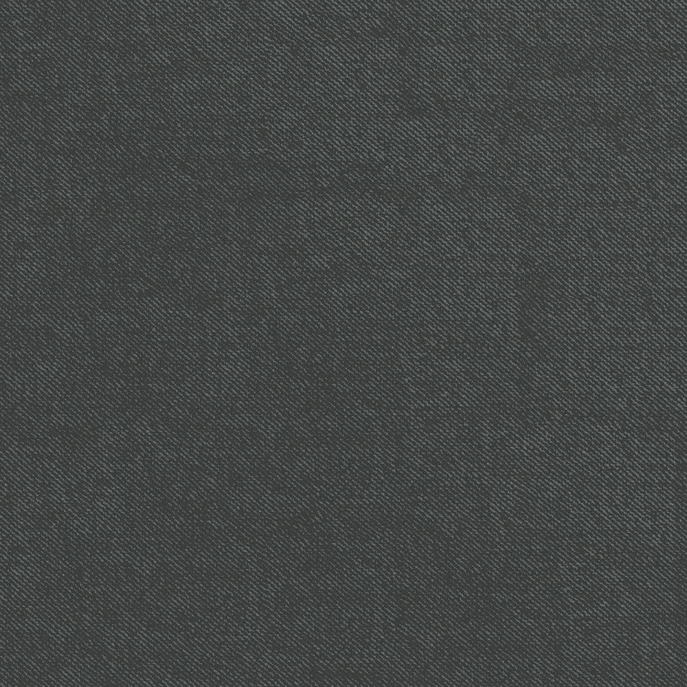 Charcoal gray denim-like fabric close-up with diagonal twill weave.
