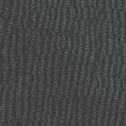 Charcoal gray denim-like fabric close-up with diagonal twill weave.