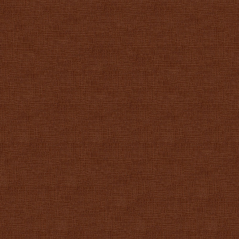 Rust brown textured fabric swatch with fine linen weave; versatile for upholstery or crafts.