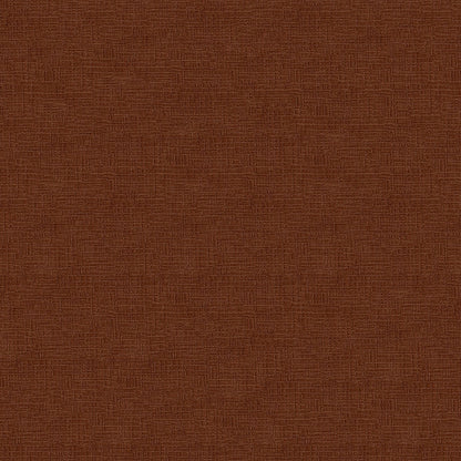 Rust brown textured fabric swatch with fine linen weave; versatile for upholstery or crafts.