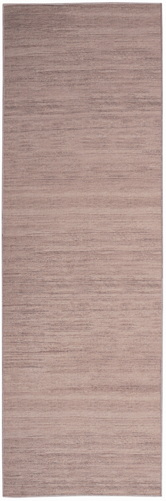 Light brown modern rug runner, rectangular, woven texture.