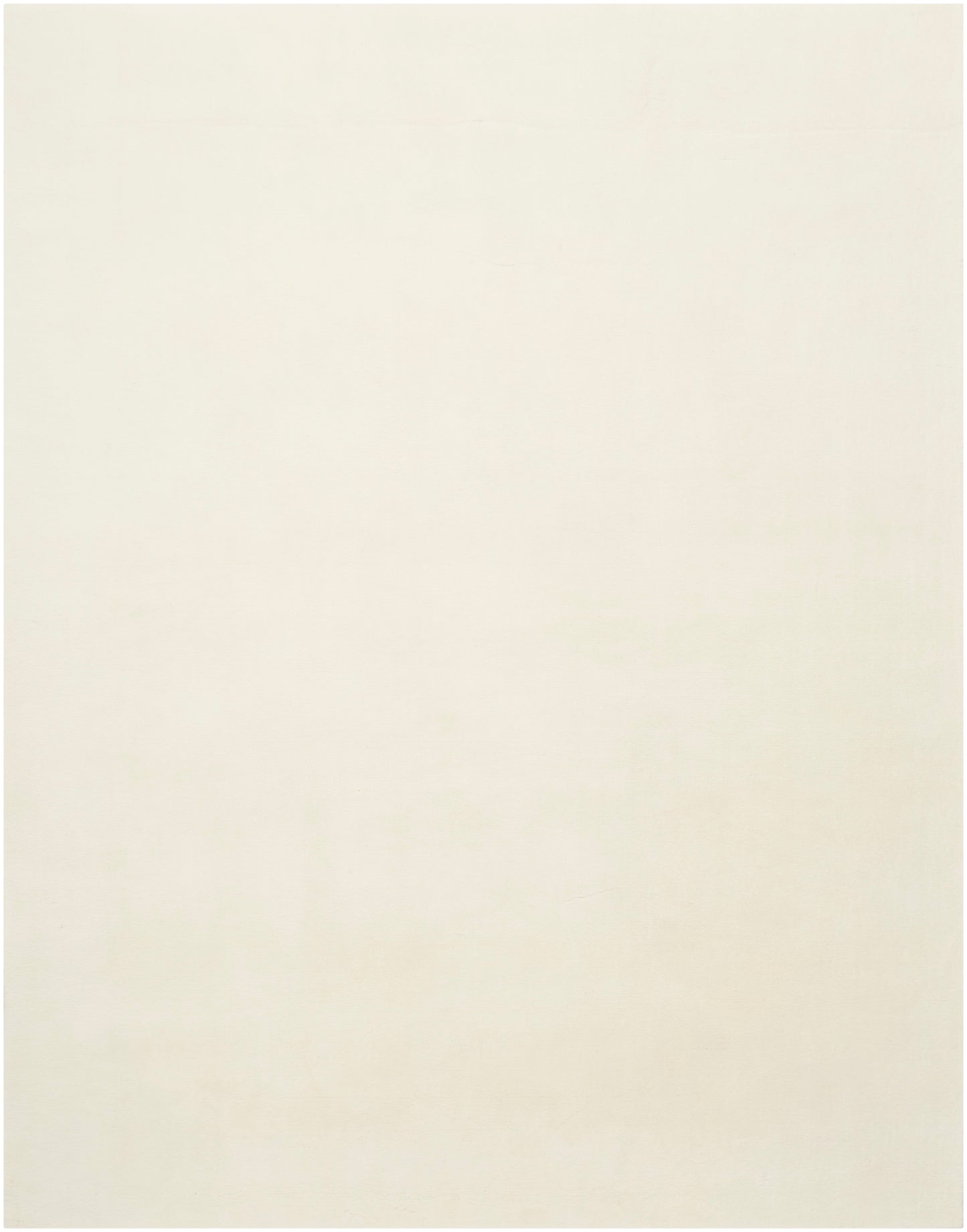 Cream-colored rug with subtle texture; modern 8' x 10' area rug.