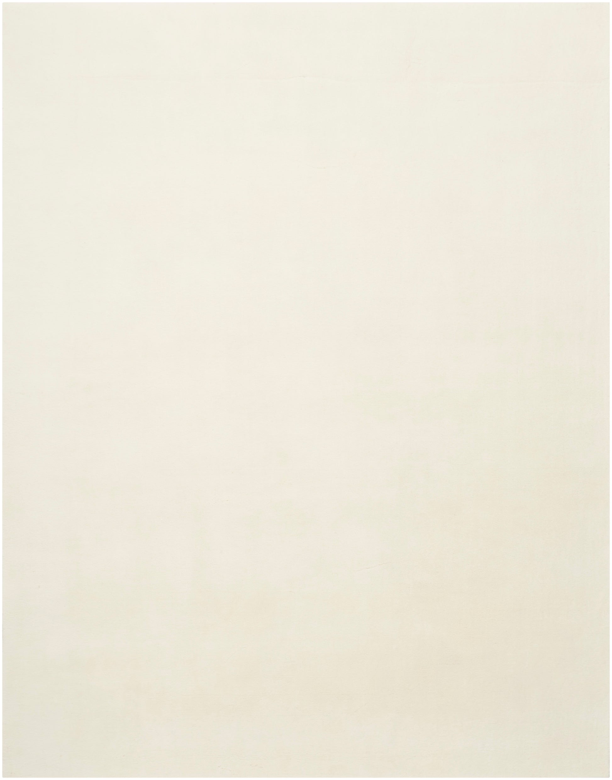 Cream-colored rug with subtle texture; modern 8' x 10' area rug.