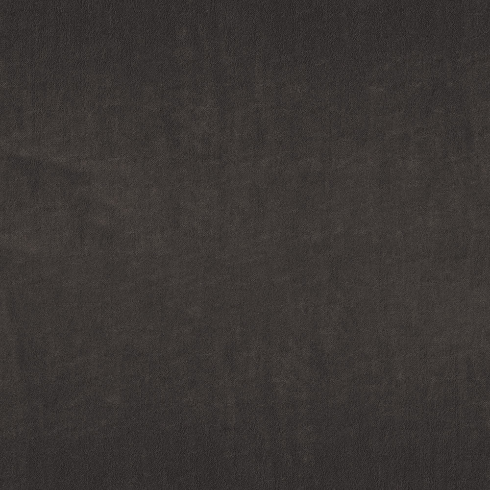 Dark charcoal velvet fabric with soft nap; solid upholstery material.