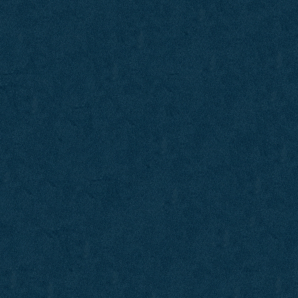Cerulean solid fabric swatch with a suede/velvet texture, suitable for upholstery or apparel.