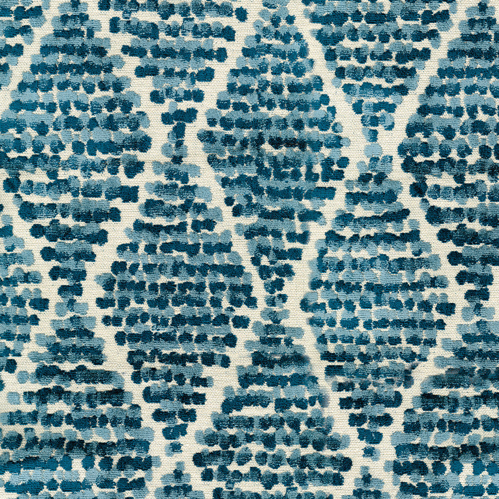 NICHOLASJOHN INC NJ-TIGER Indigo Geometric,Transitional   Fabric - NJ25-265