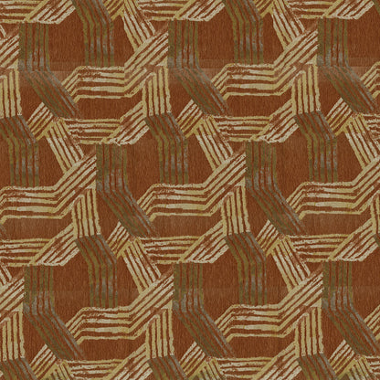 NICHOLASJOHN INC NJ-DANGO Apricot Geometric   Fabric - NJ25-1239