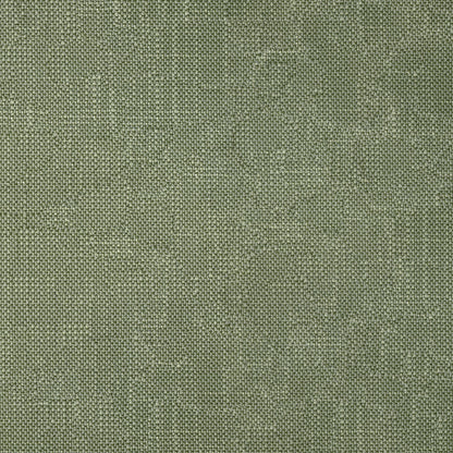 Olive green woven fabric close-up with visible thread texture and coarse weave.