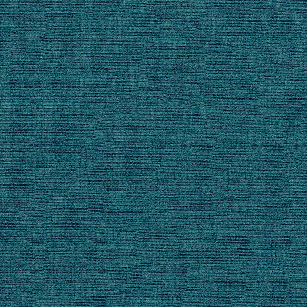 Teal blue-green textured upholstery fabric with a subtle woven pattern, ideal for cushions or furniture.