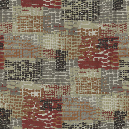 NICHOLASJOHN INC NJ-EXPEDITION Cinder Contemporary,Large Scale   Fabric - NJ25-2742