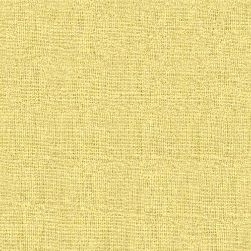 Butter yellow solid fabric swatch with a woven texture and soft matte finish; suitable for upholstery or garments.