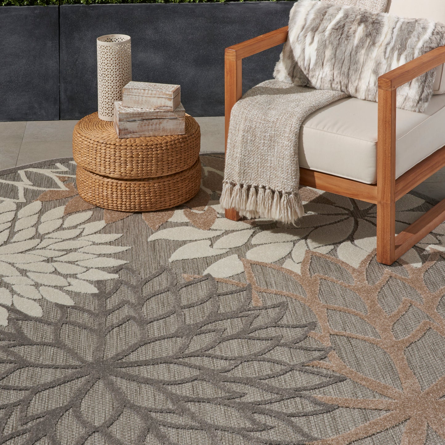 Nourison Rugs Nourison Home   Tropical 8' X Round    - 099446739056