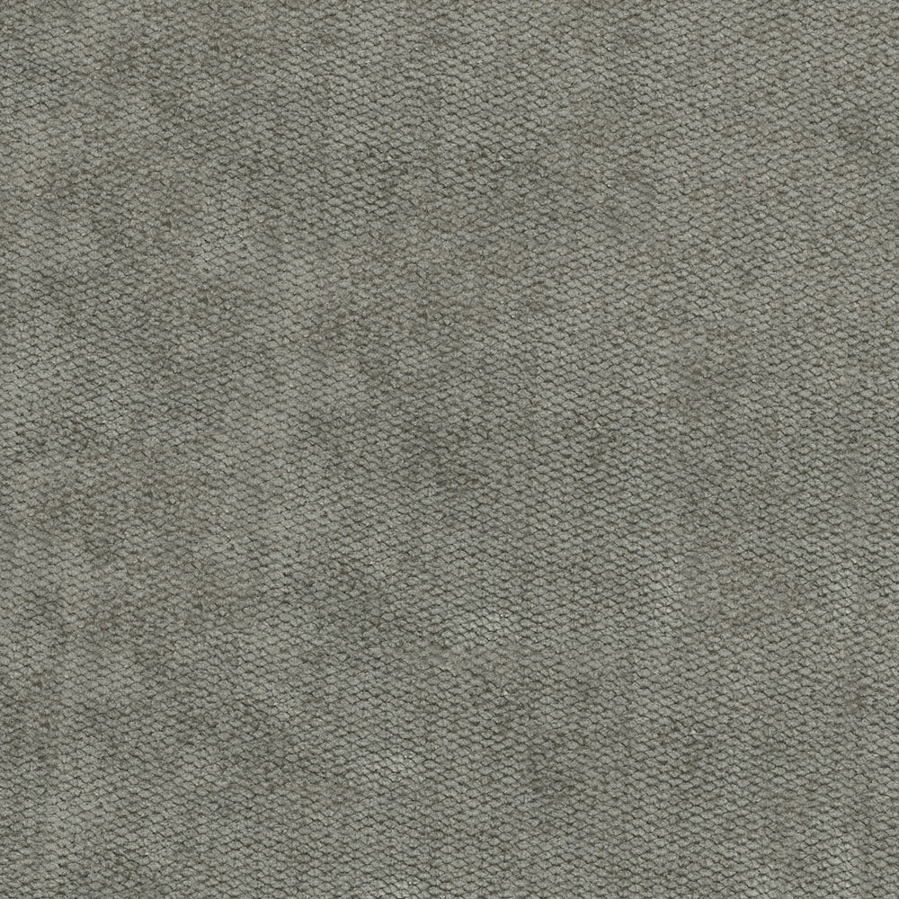 Gray textured woven upholstery fabric close-up with tweed-like weave.