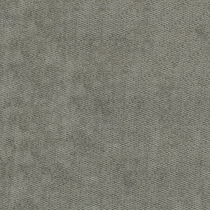 Gray textured woven upholstery fabric close-up with tweed-like weave.