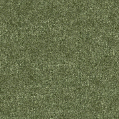 Olive green velvet fabric swatch with a solid color and soft nap, showing subtle texture.