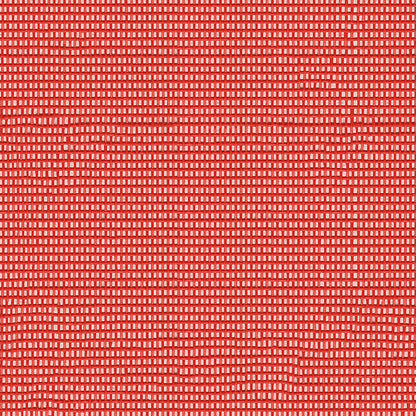Red solid fabric; durable textile for upholstery or garments.
