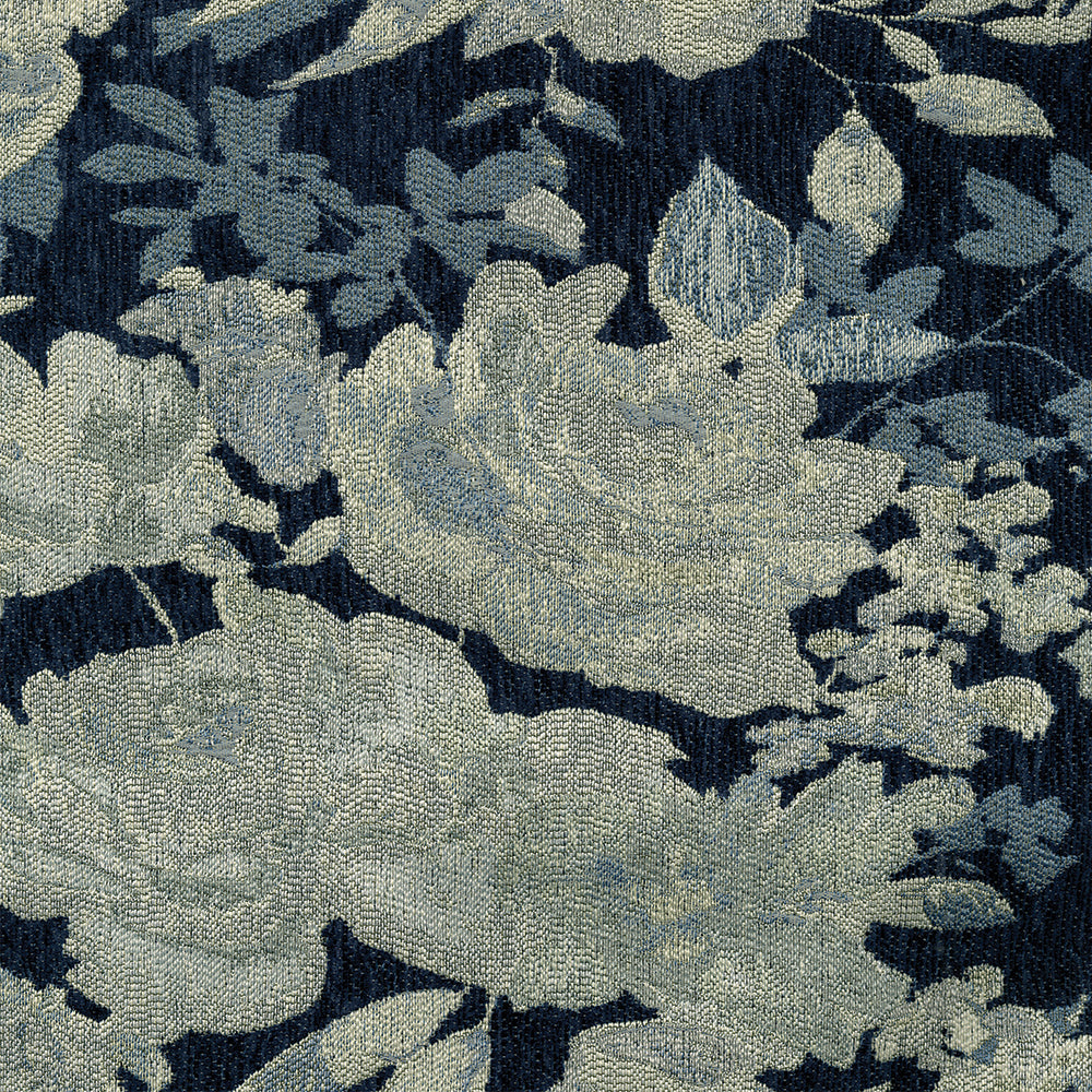 NICHOLASJOHN INC NJ-BROCADE Bluebell Botanical   Fabric - NJ25-2246