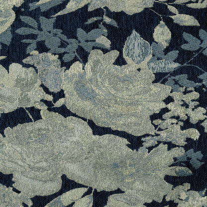 NICHOLASJOHN INC NJ-BROCADE Bluebell Botanical   Fabric - NJ25-2246