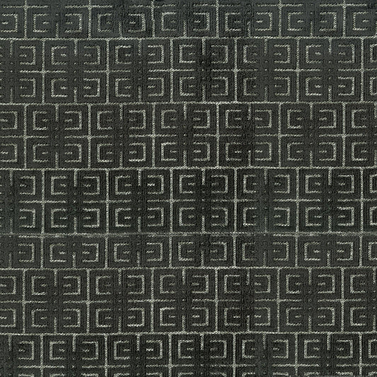 NICHOLASJOHN INC NJ-ROBERTS Licorice Velvet,Geometric   Fabric - NJ25-1855