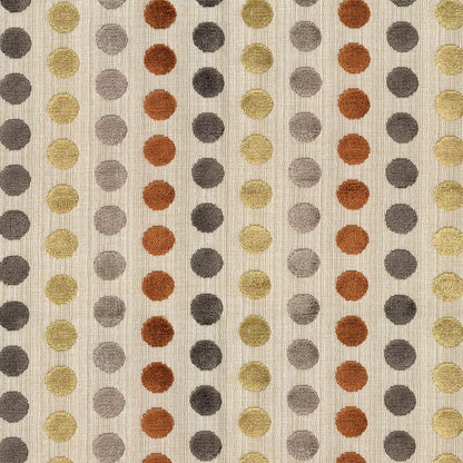 Beige linen-look solid fabric.