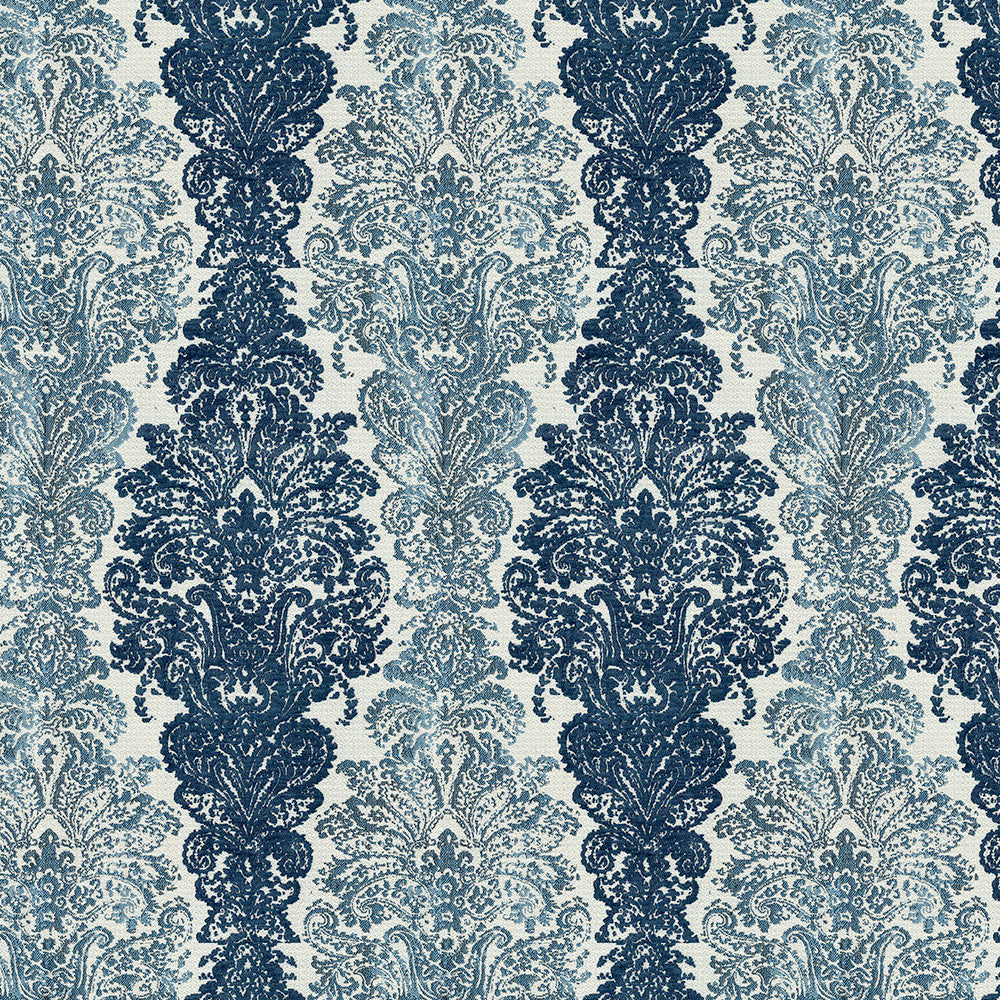 NICHOLASJOHN INC NJ-ELEGANCE Bedazzled Blue Large Scale,Traditional   Fabric - NJ25-2757