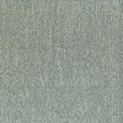 Teal speckled woven fabric with beige flecks; versatile upholstery textile.
